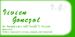 vivien gonczol business card